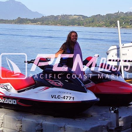 DriveOn montado en un muelle flotante con actividad